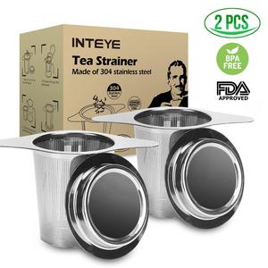 Tea Infuser,Tea Strainer,2 PACK 304 Stainless Steel Water Filter with Double Handles for Hanging on Teapots, Mugs, Cups to steep Loose Leaf Tea and Coffee,Cold Brew Coffee Maker. FDA Approved.