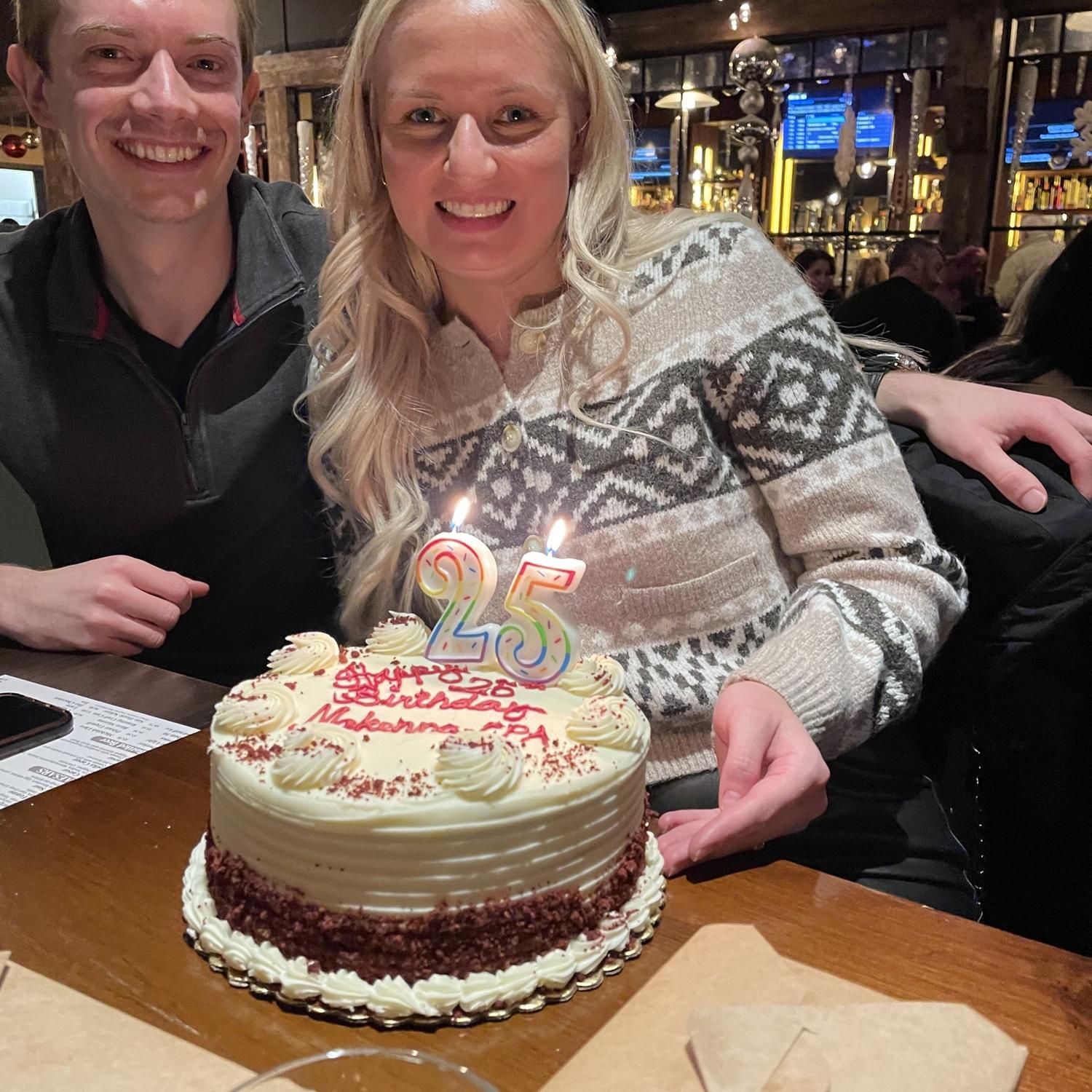 Makenna’s 25th birthday and passing her CPA designation celebration