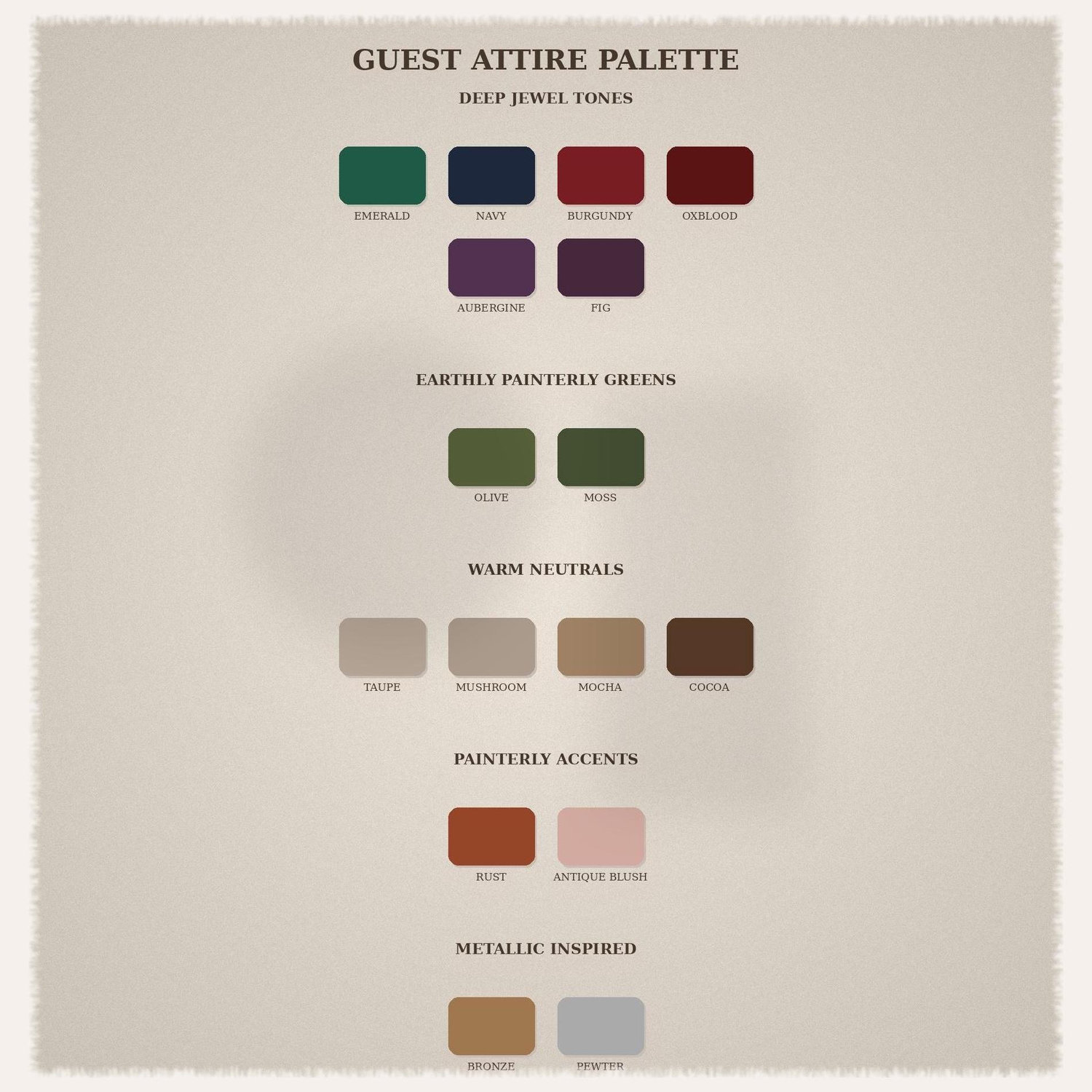 Guest Attire Palette!