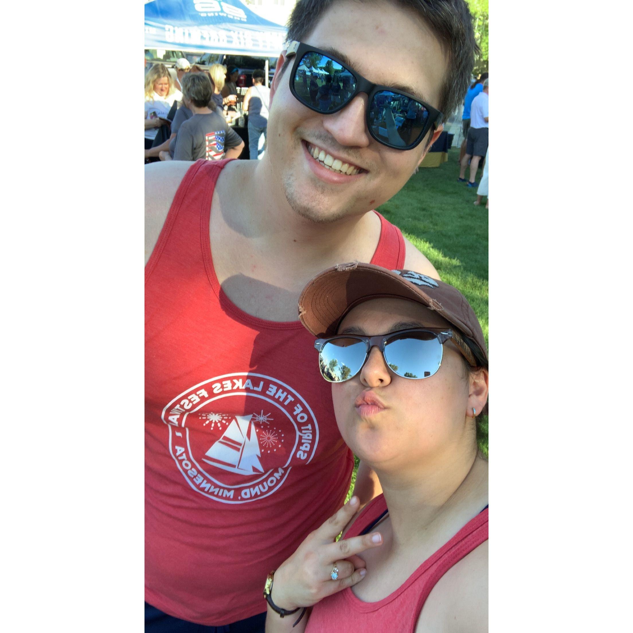 We volunteered to help out our friends Thor and Josie at the Mound, MN summer fair. 