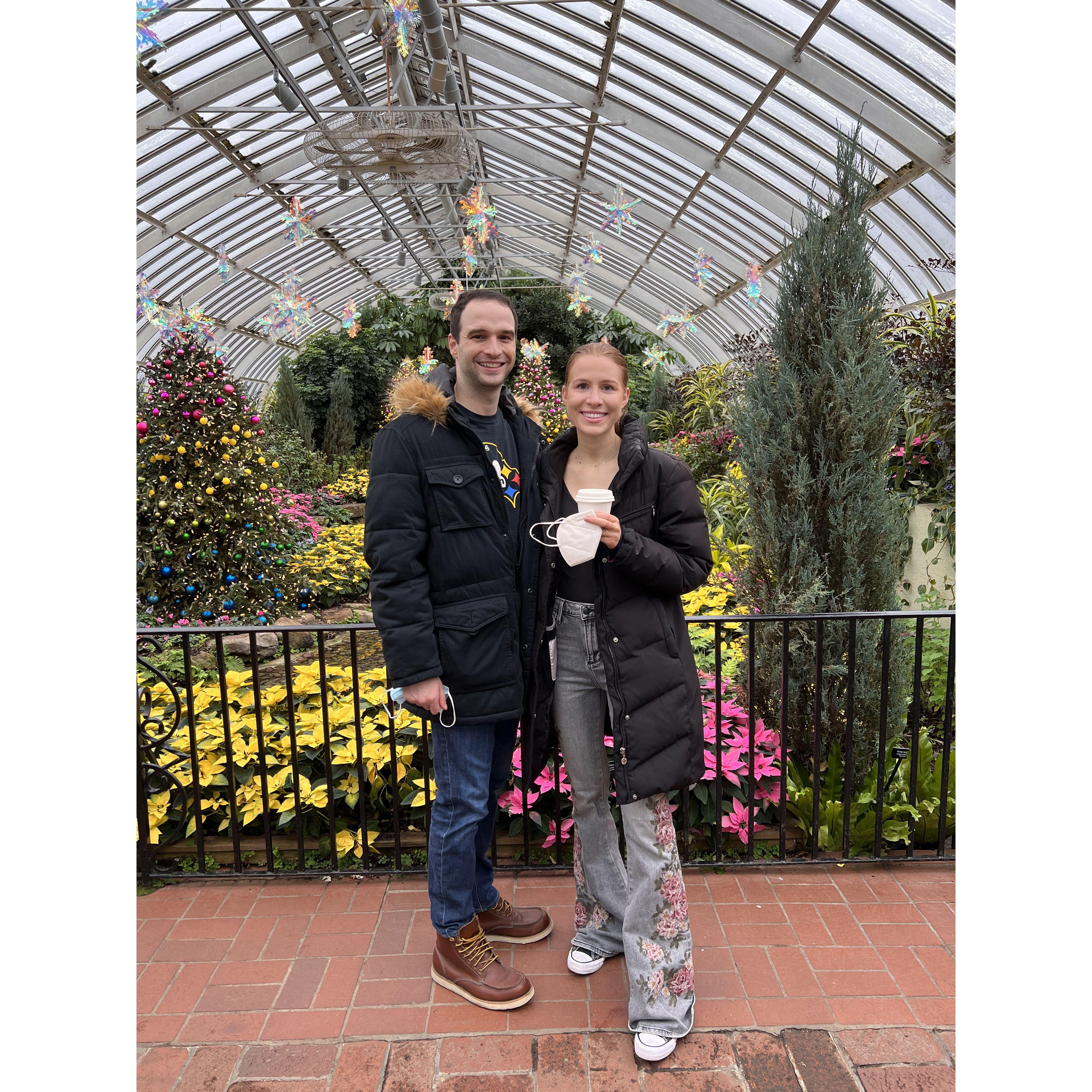 January 2nd, 2022: Touring Phipps together before a Penguins game!