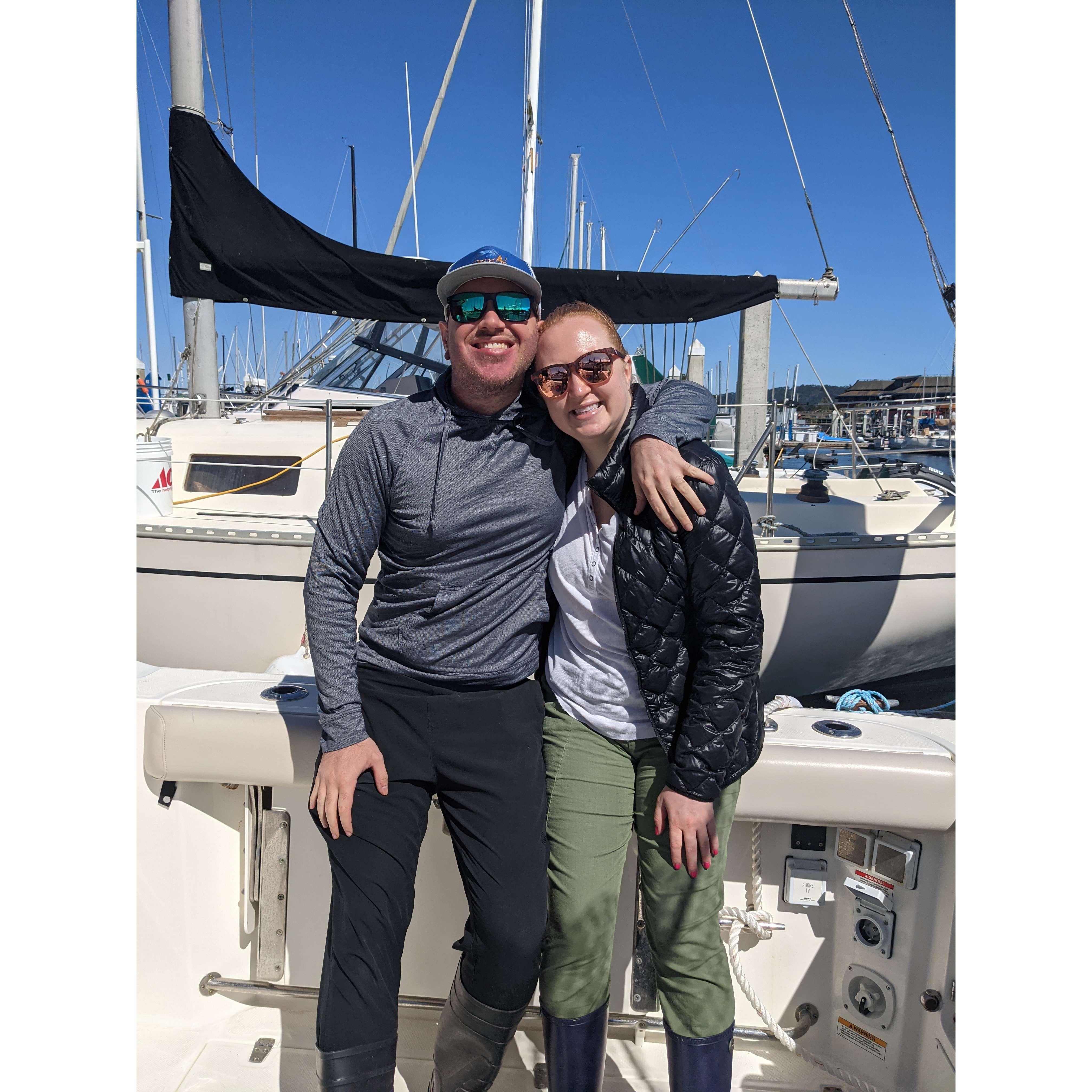 Ready for a fun day on the water on Sea Rover. Monterey Bay, California