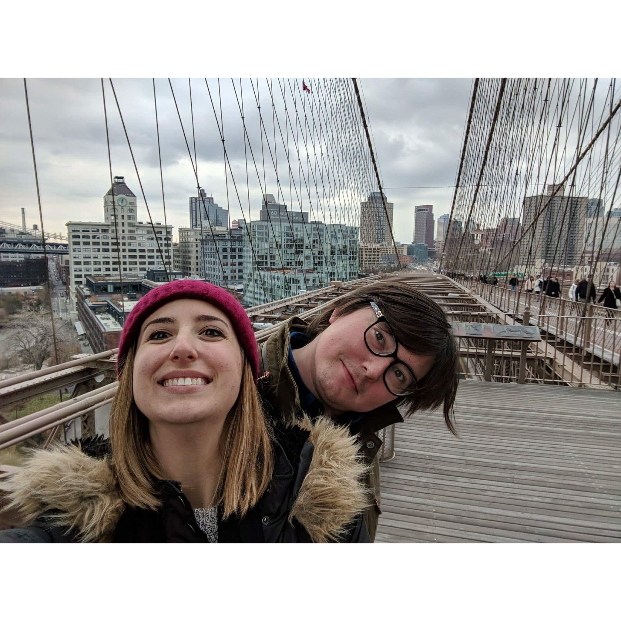 December 2017 on the Brooklyn Bridge
