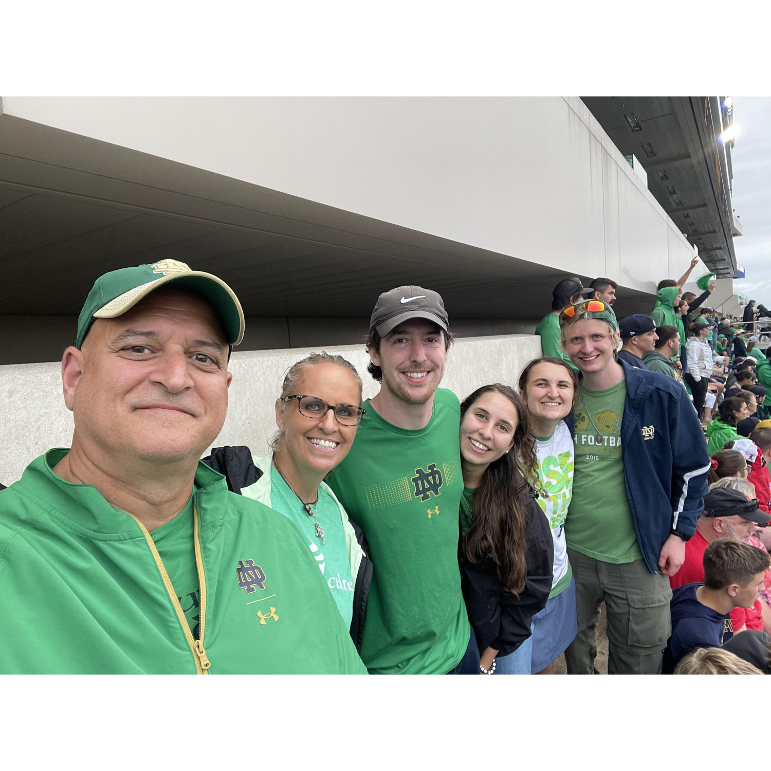 Notre Dame game with Kraker family