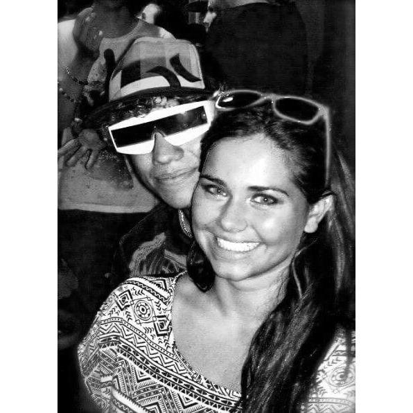 Our first picture together - we were at a 18+ club in SF