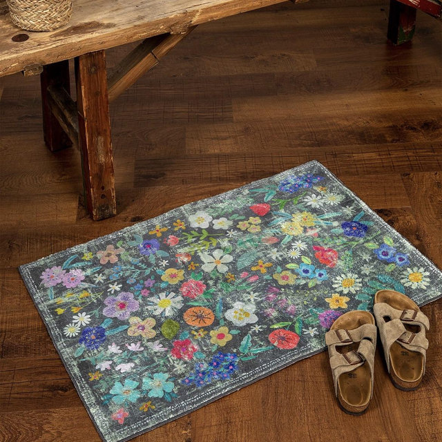 Chenille Rug, 2' x 3' - Wildflower