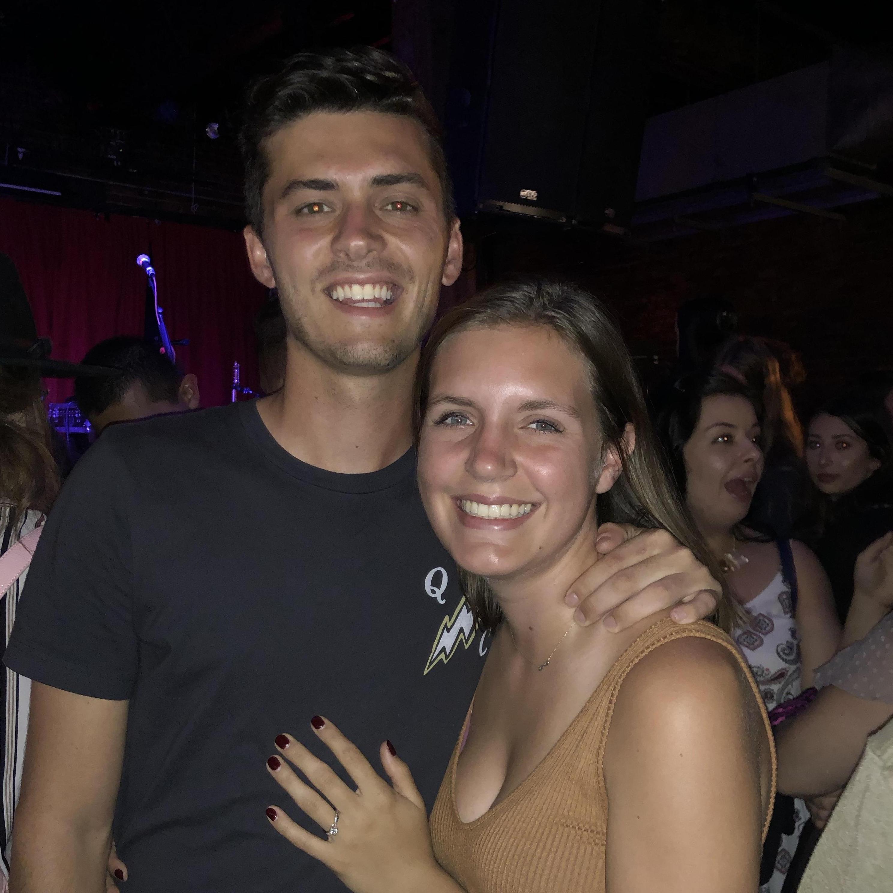 Seeing The Paper Kites (Christina's favorite band) in Nashville the day after the proposal