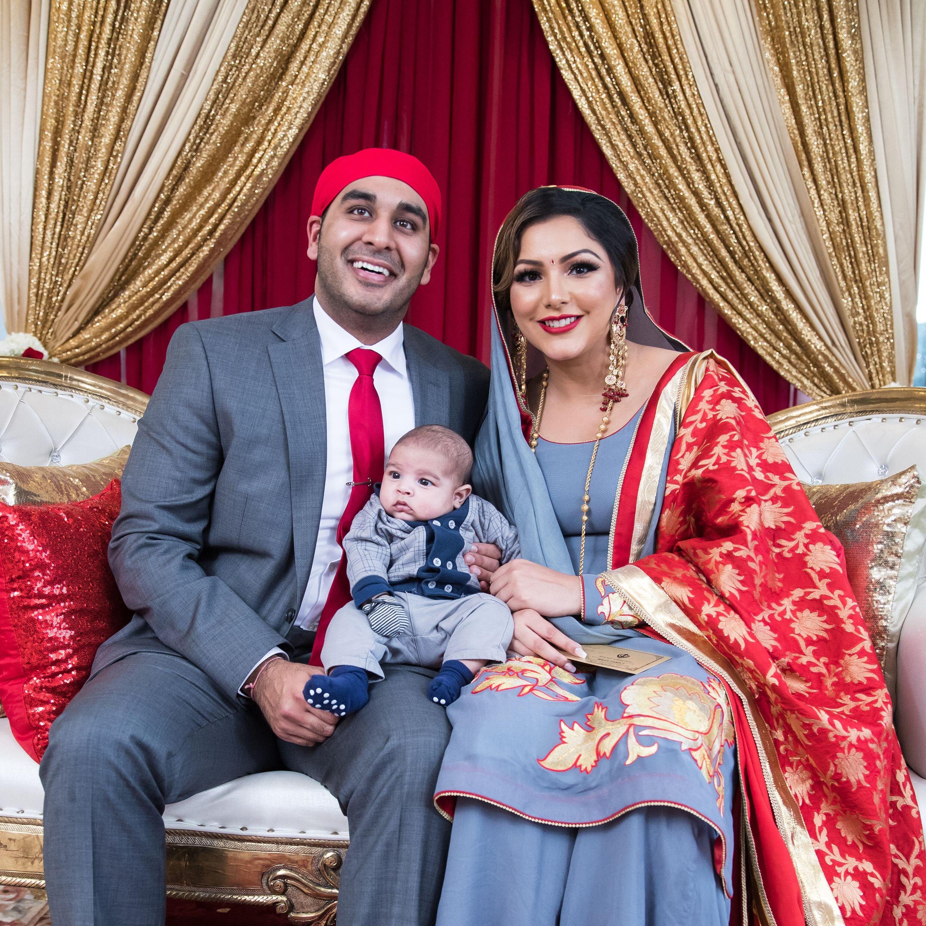 With our amazing nephew, Alex, who was born on the day we got engaged!