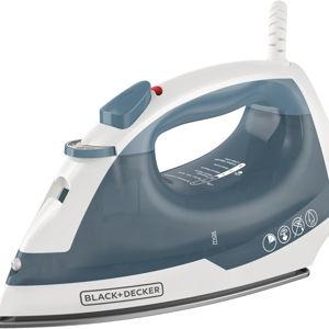 BLACK+DECKER Easy Steam Compact Iron for Clothes, Automatic Shutoff, Nonstick Plate, Light Weight, 1200 Watts