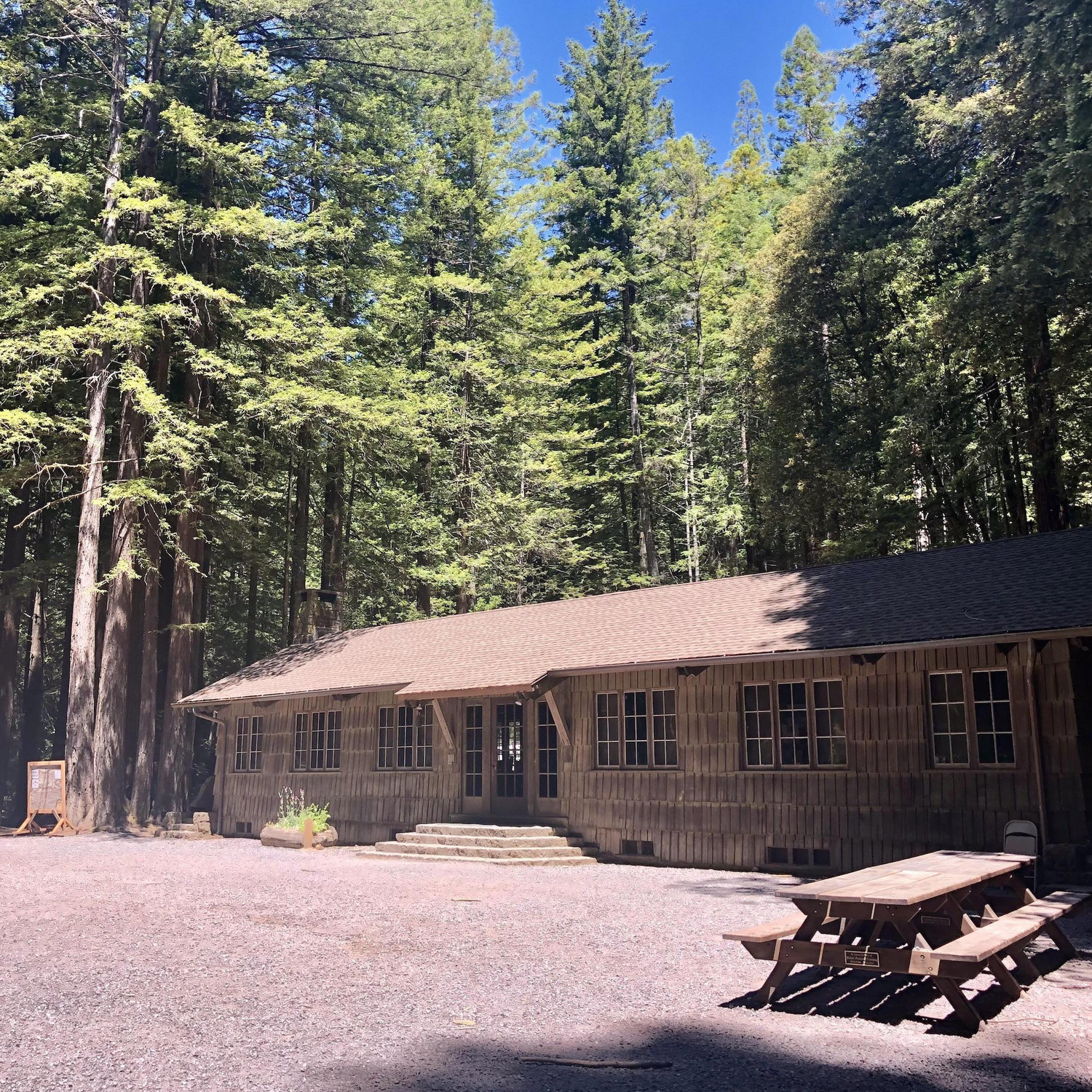 You will be greeted upon arrival outside the dining hall and provided a map to your cabin.  This will be where the outdoor party happens!