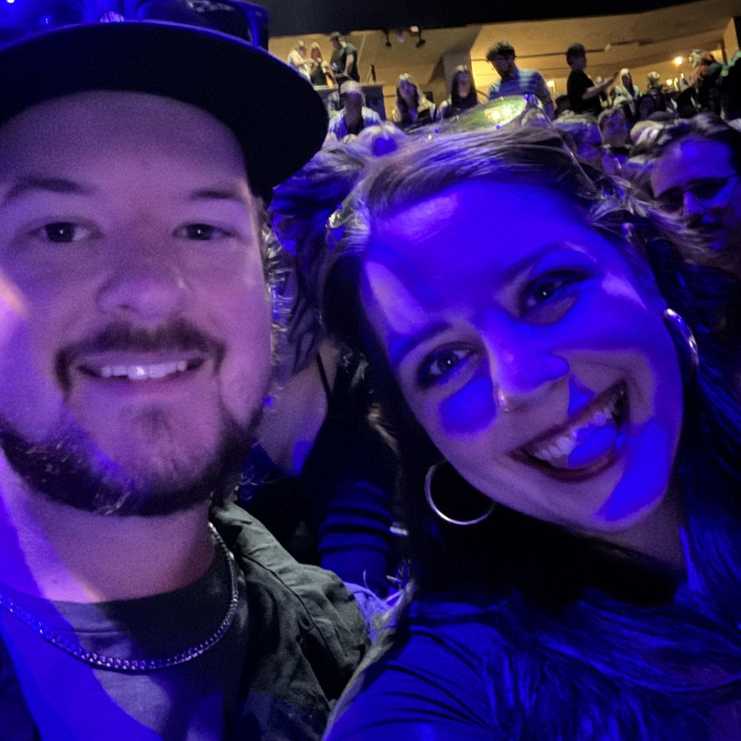 Seeing our favorite band in concert the night before our engagement!