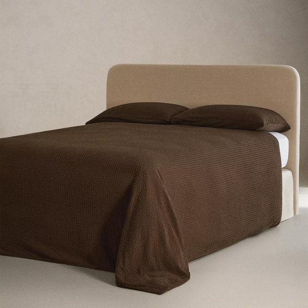 Zara Home WAFFLE-KNIT DUVET COVER | Size Emperor 114 x 102.5"