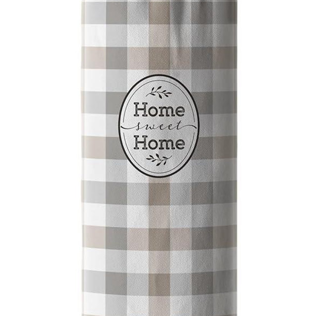Hglian Beige Grid Plastic Bag Holder Storage,Sweet Home Grocery Shopping Bags Organizer Keeper Dispenser,Farmhouse Kitchen Decor,Housewarming Gifts for Women Sister Friends