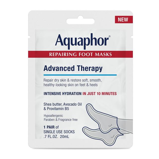Aquaphor Advanced Therapy Repairing Foot Mask - 0.7 fl oz