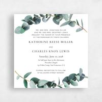 White Wedding Invitation - Galata Square