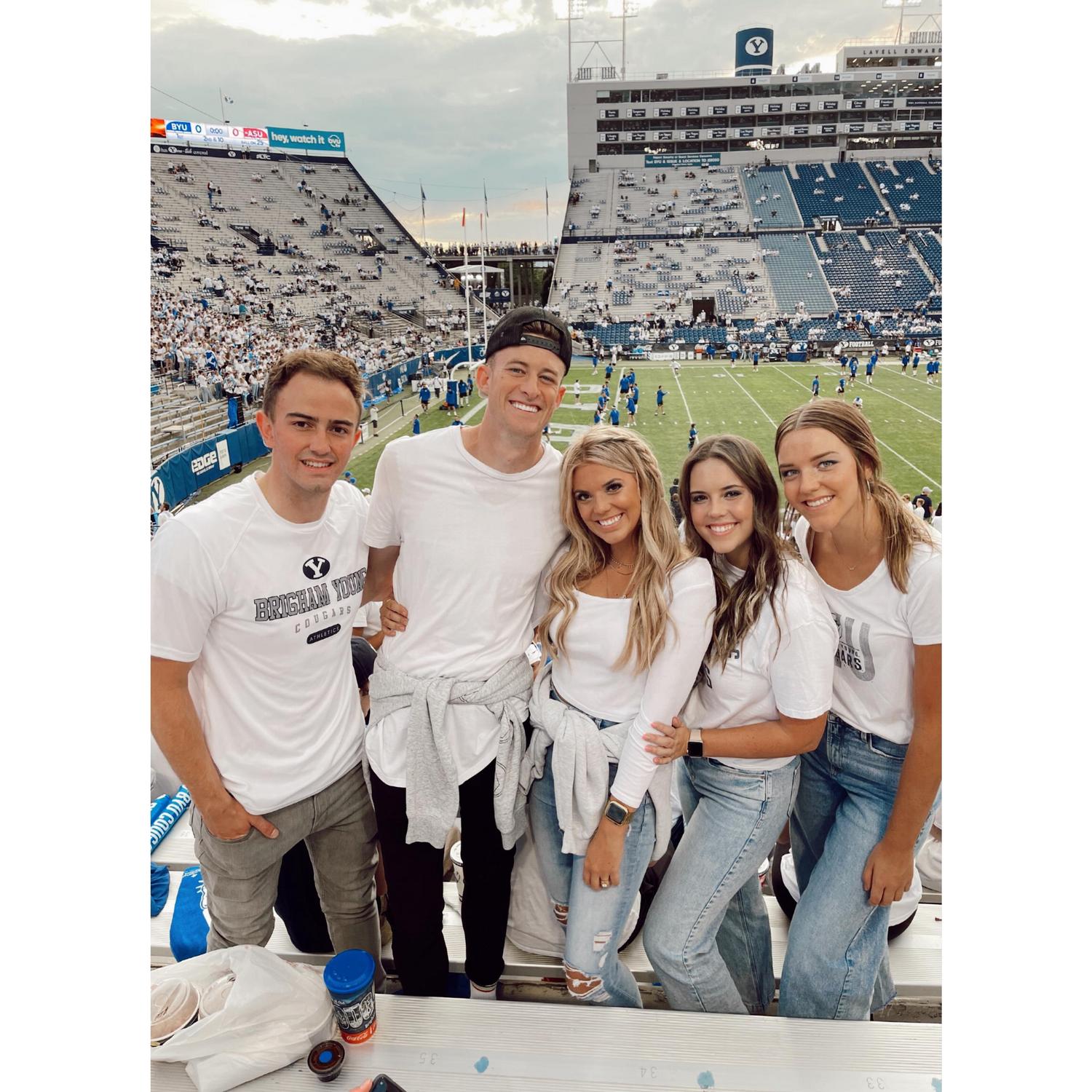 Trevors first BYU football game!
