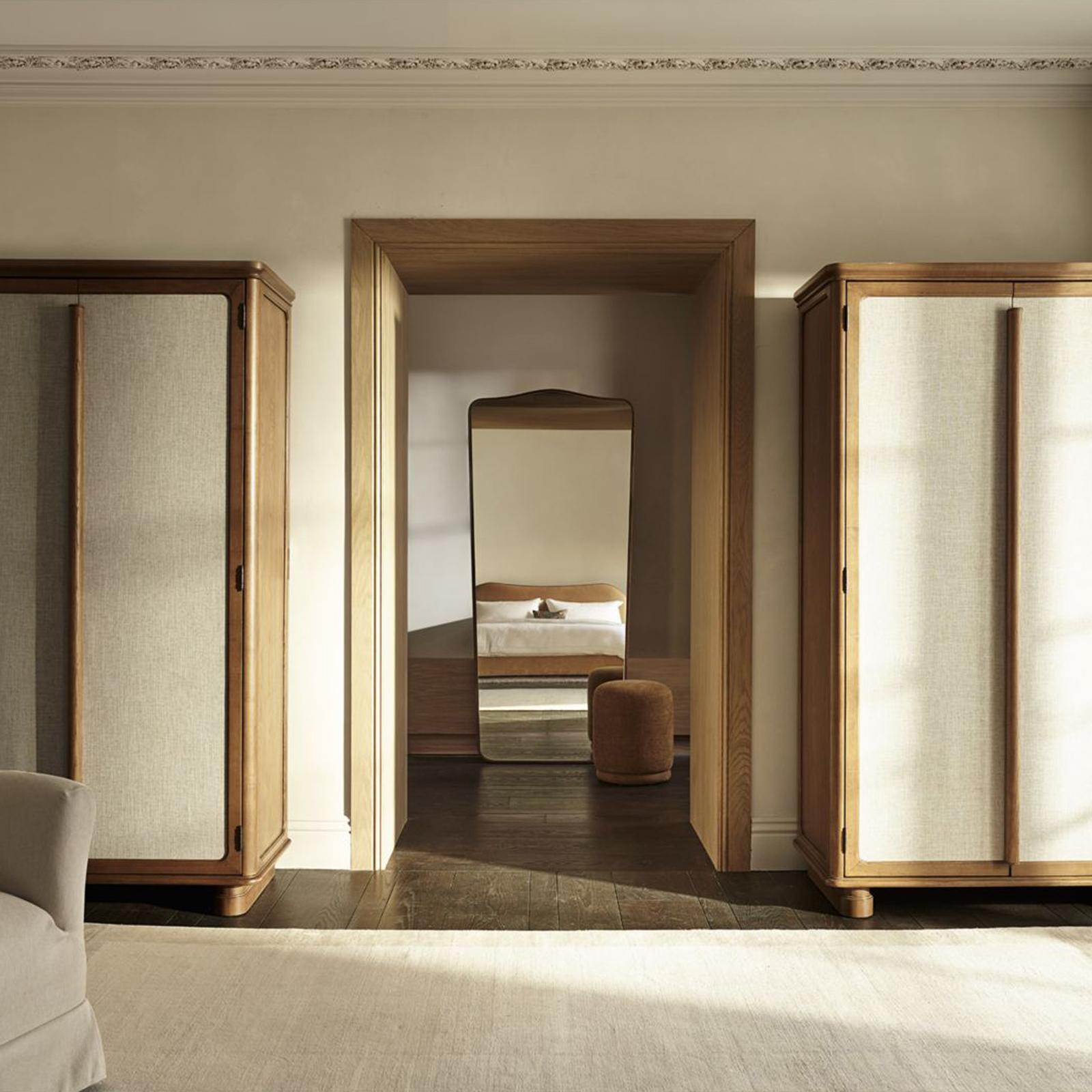 Crate and Barrel, Briars Mantel Floor Mirror Zola