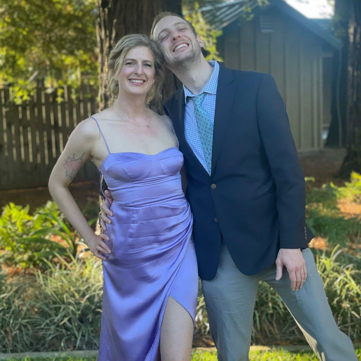 At one of our best friends' wedding in wine country, CA