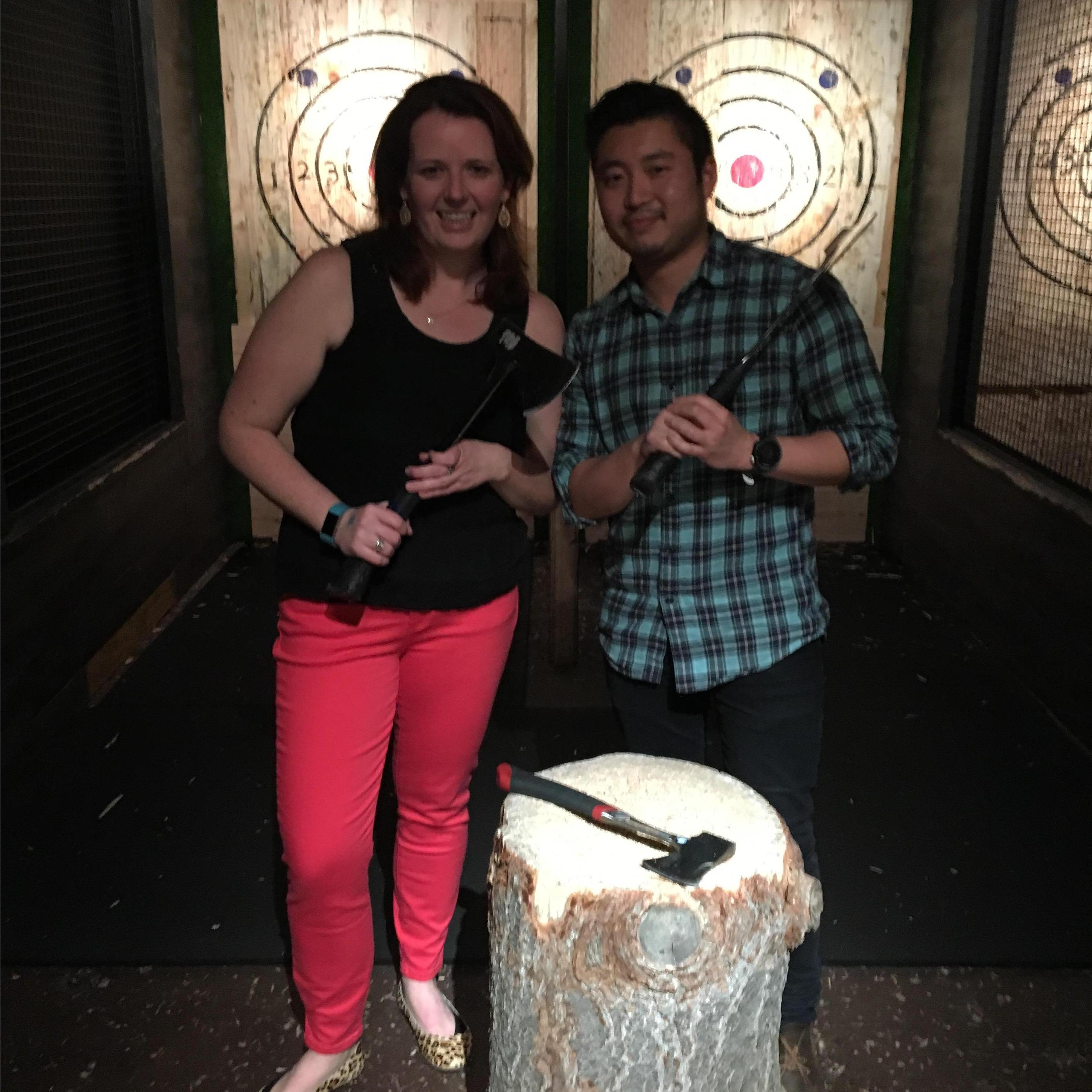 Our first ever photo together from our second date