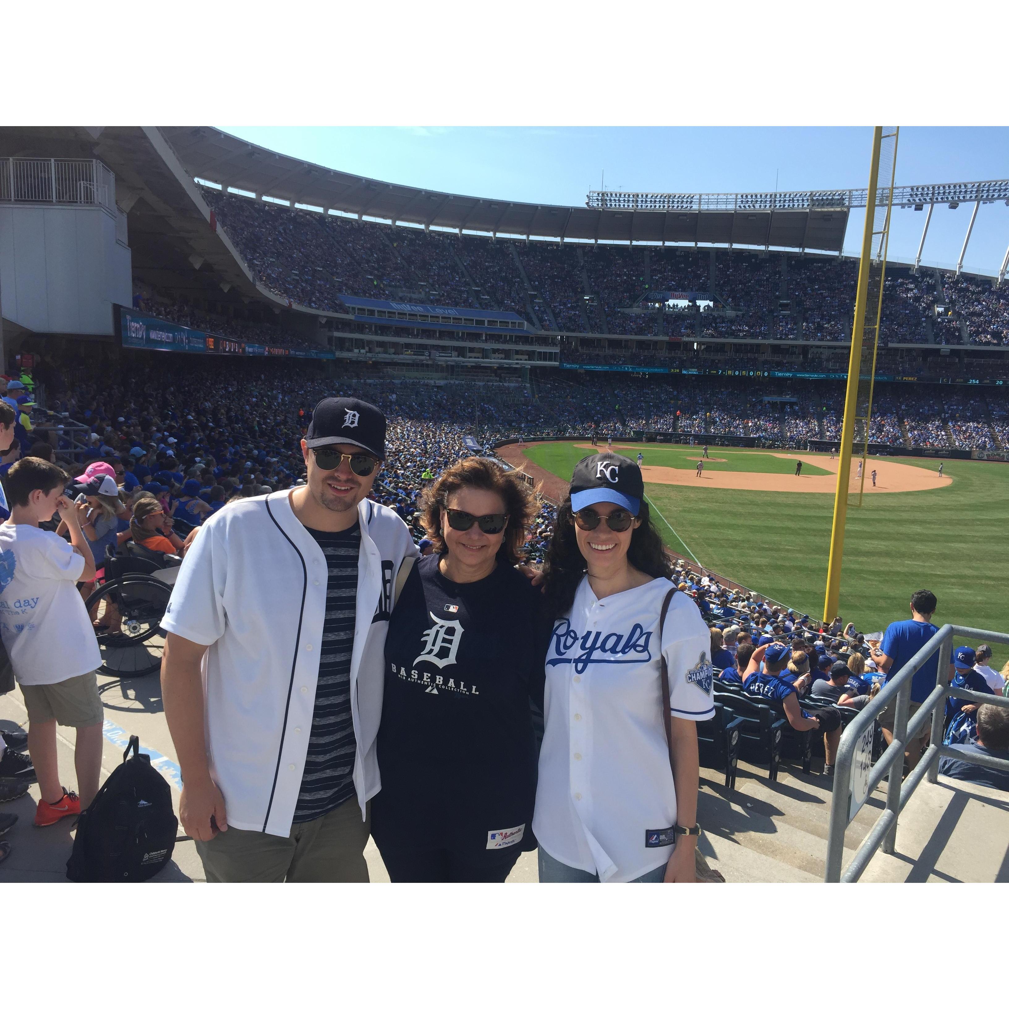 Royals v. Tigers at The K in 2016 (Tigers won 6-5!)
