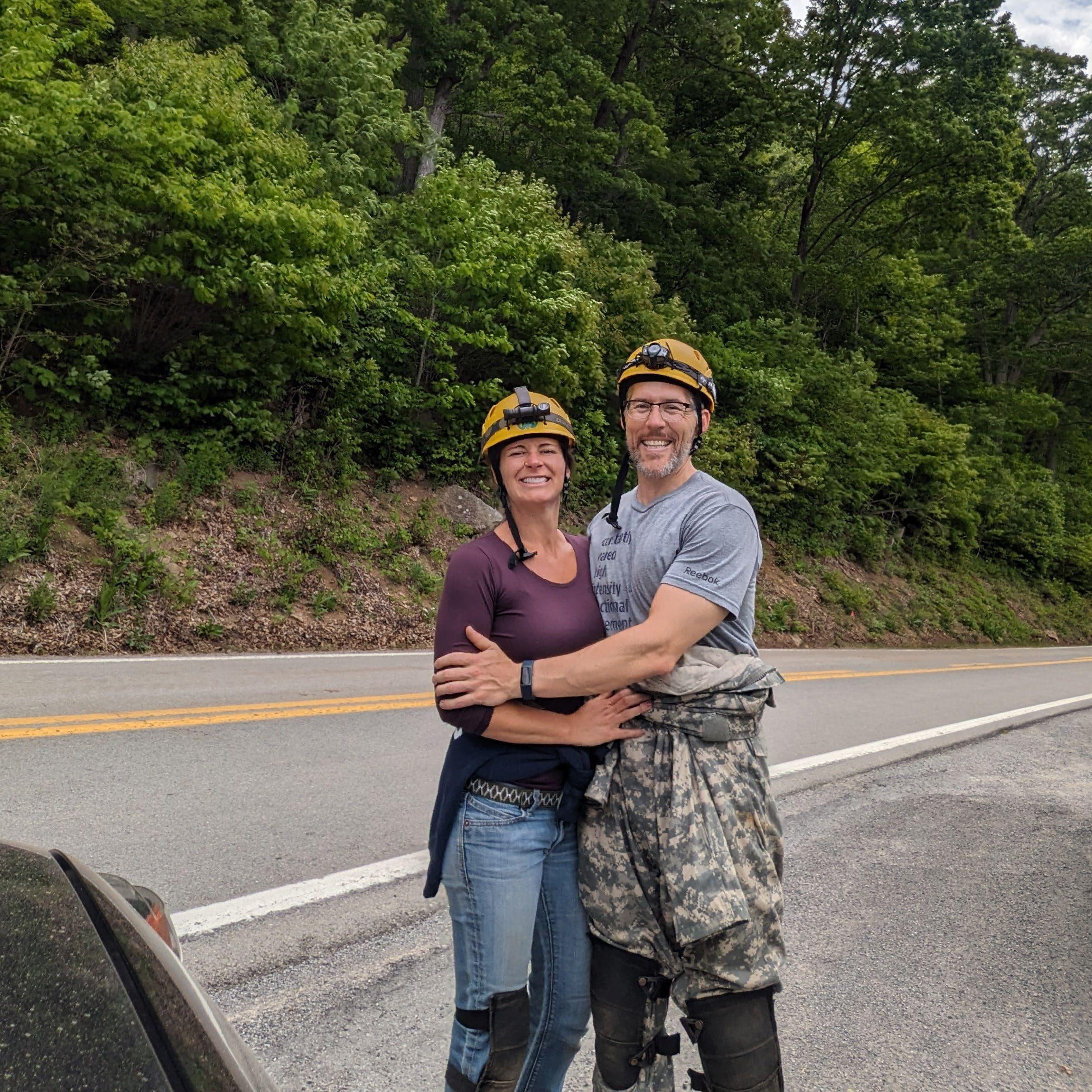 Daniel's first official caving trip. New Trout Cave, WV. Fall 2023