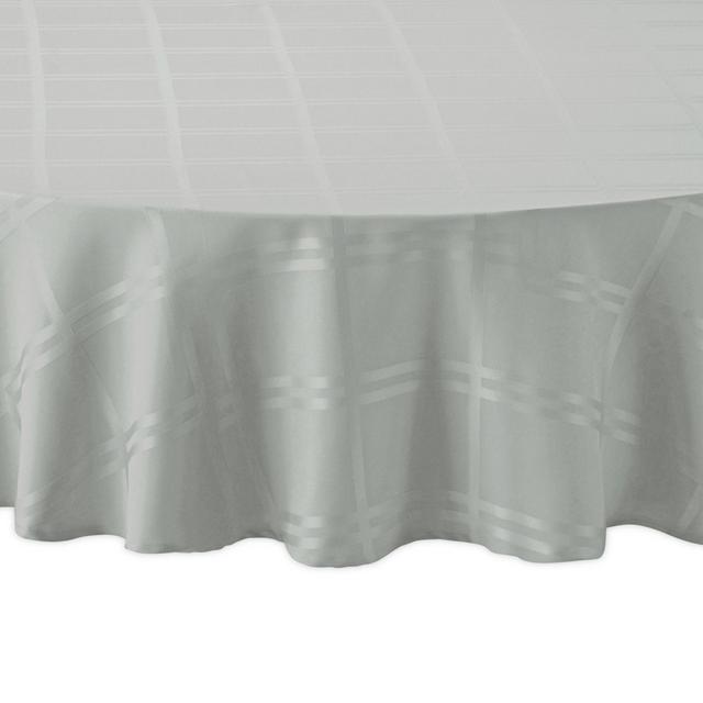 Wamsutta® Solid 90-Inch Round Tablecloth in Fog