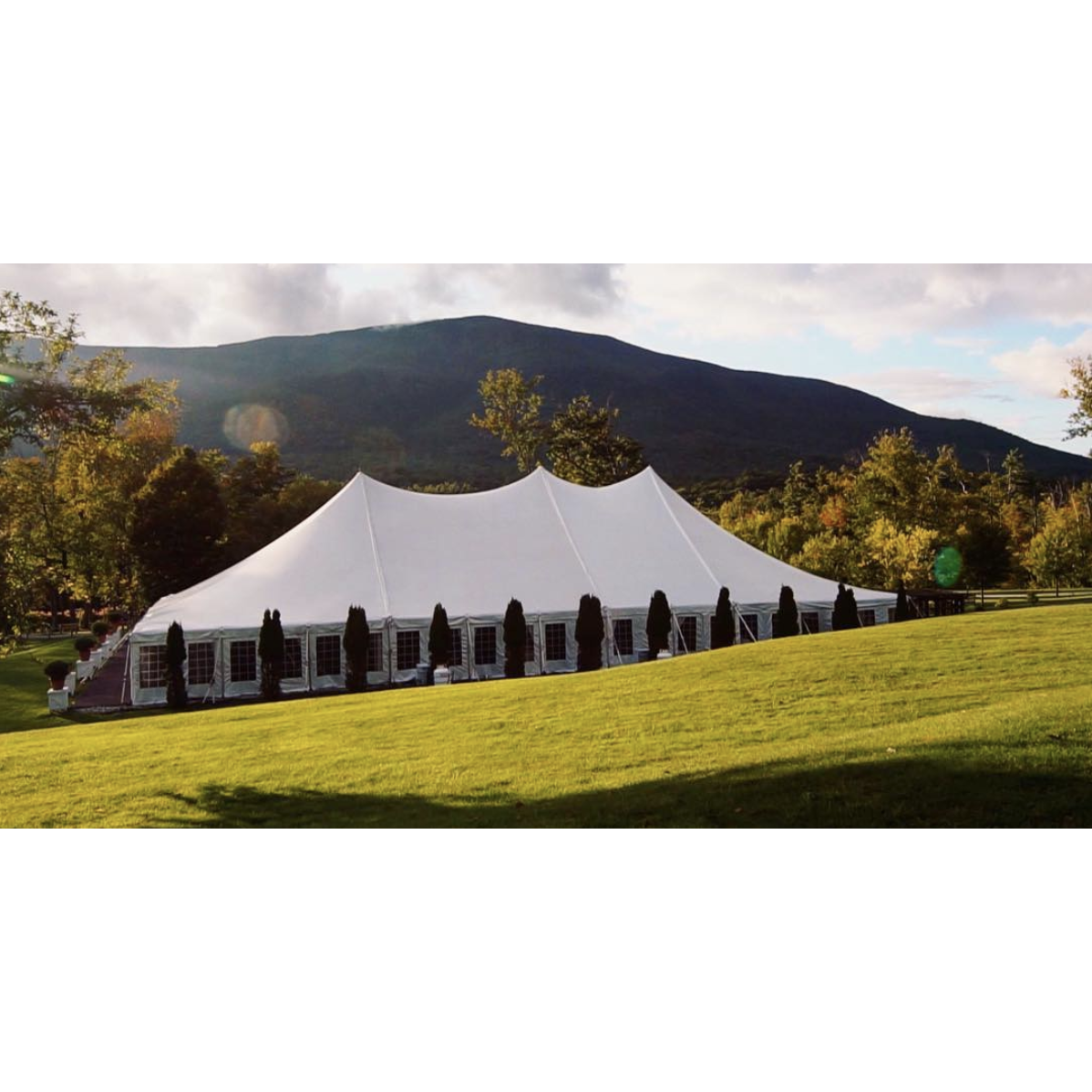 Tented Reception + Views.