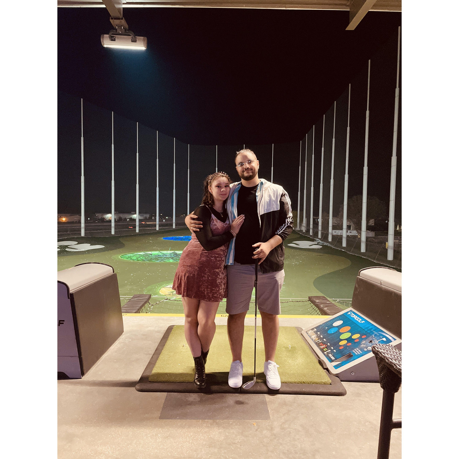Celebrating my birthday at top golf.