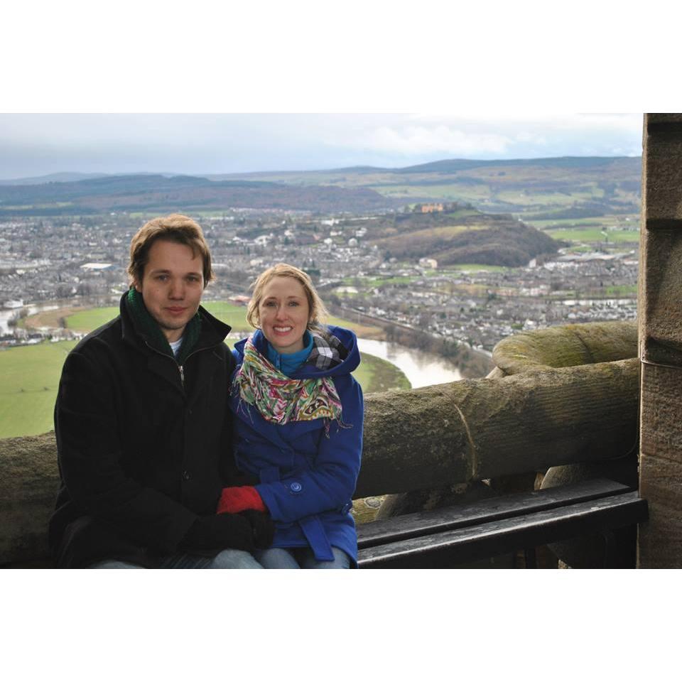 In our first trip to Scotland with Trent's family over Christmas 2013, we climbed to the top of the William Wallace Monument.