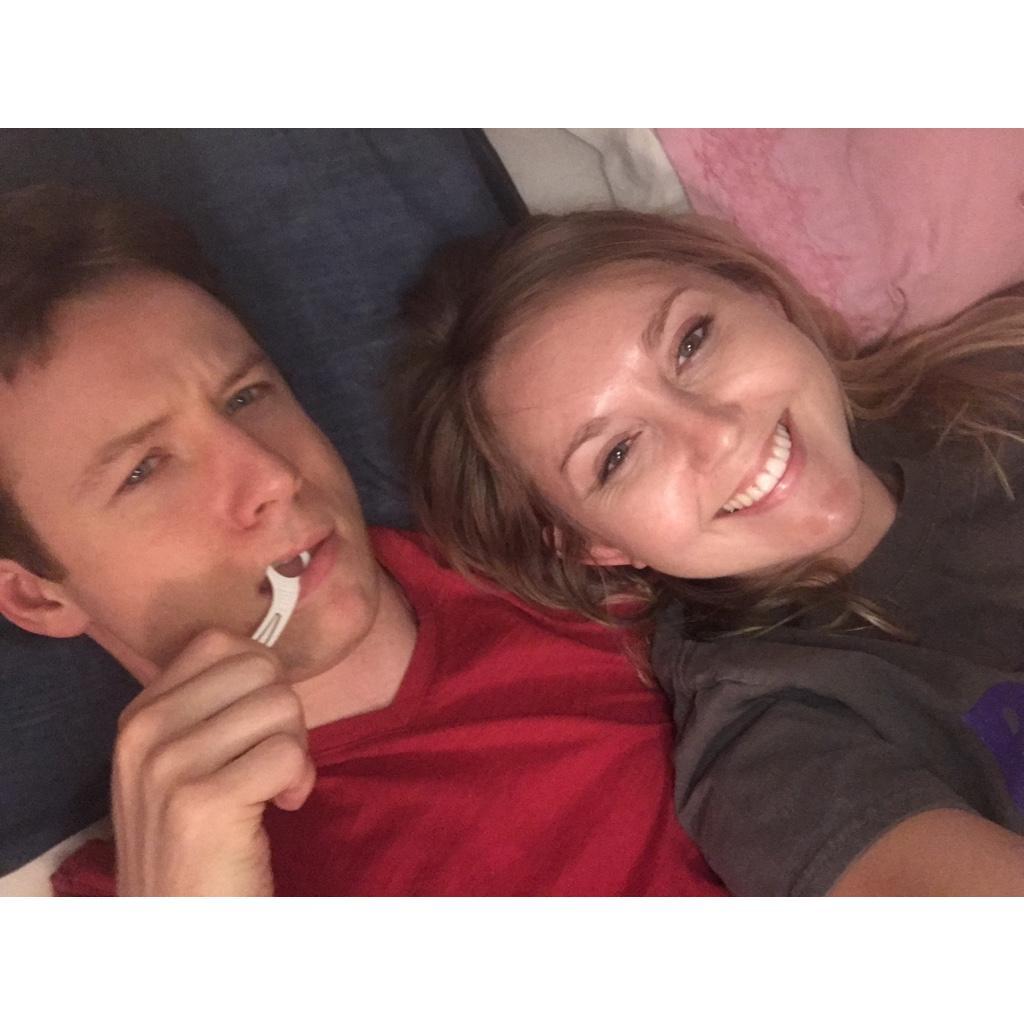 Jon can't resist dental hygiene