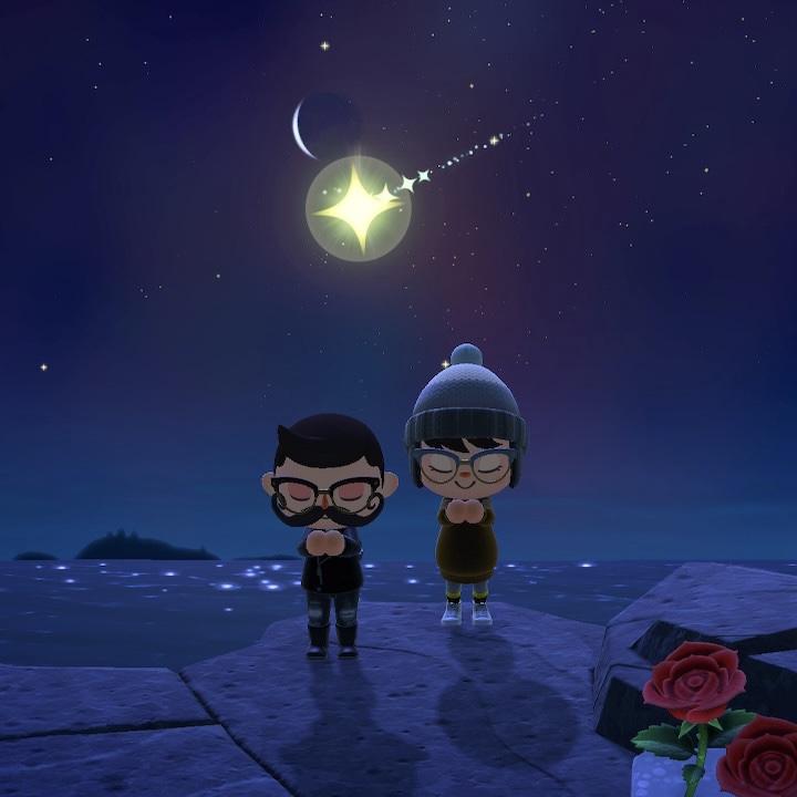 Wishing upon a star in ACNH