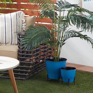2-Piece Farmhouse Gloss Planter Set