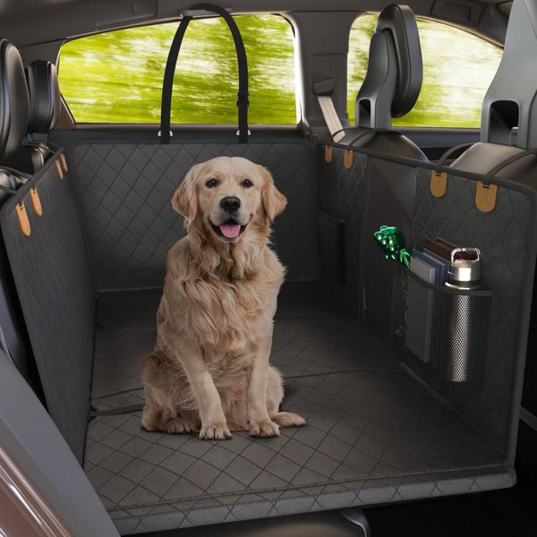 Extended Back Car Seat Cover, Large, Black