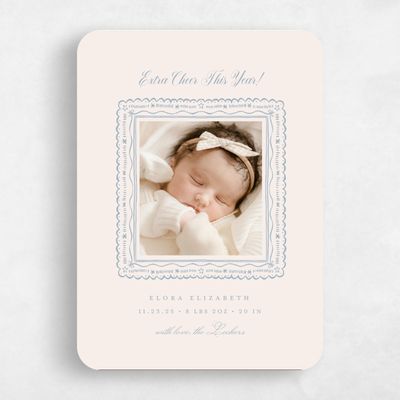 Blue Rounded Holiday Card - Melrose