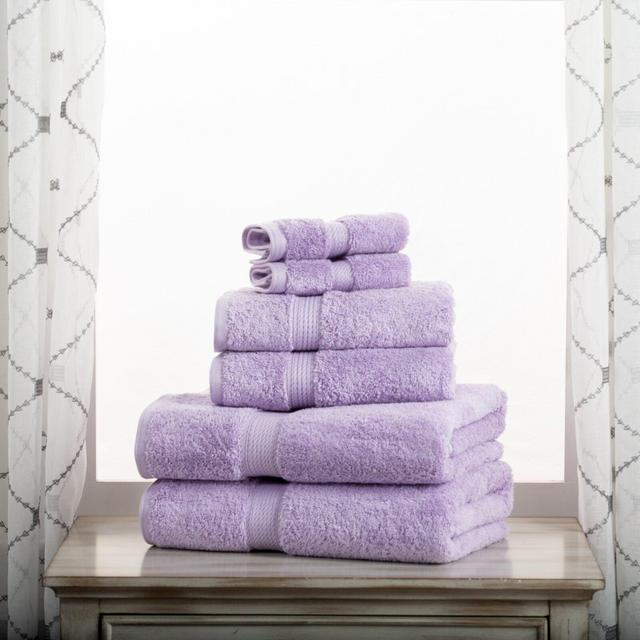 Rashad 6 Piece Egyptian-Quality Cotton Towel Set