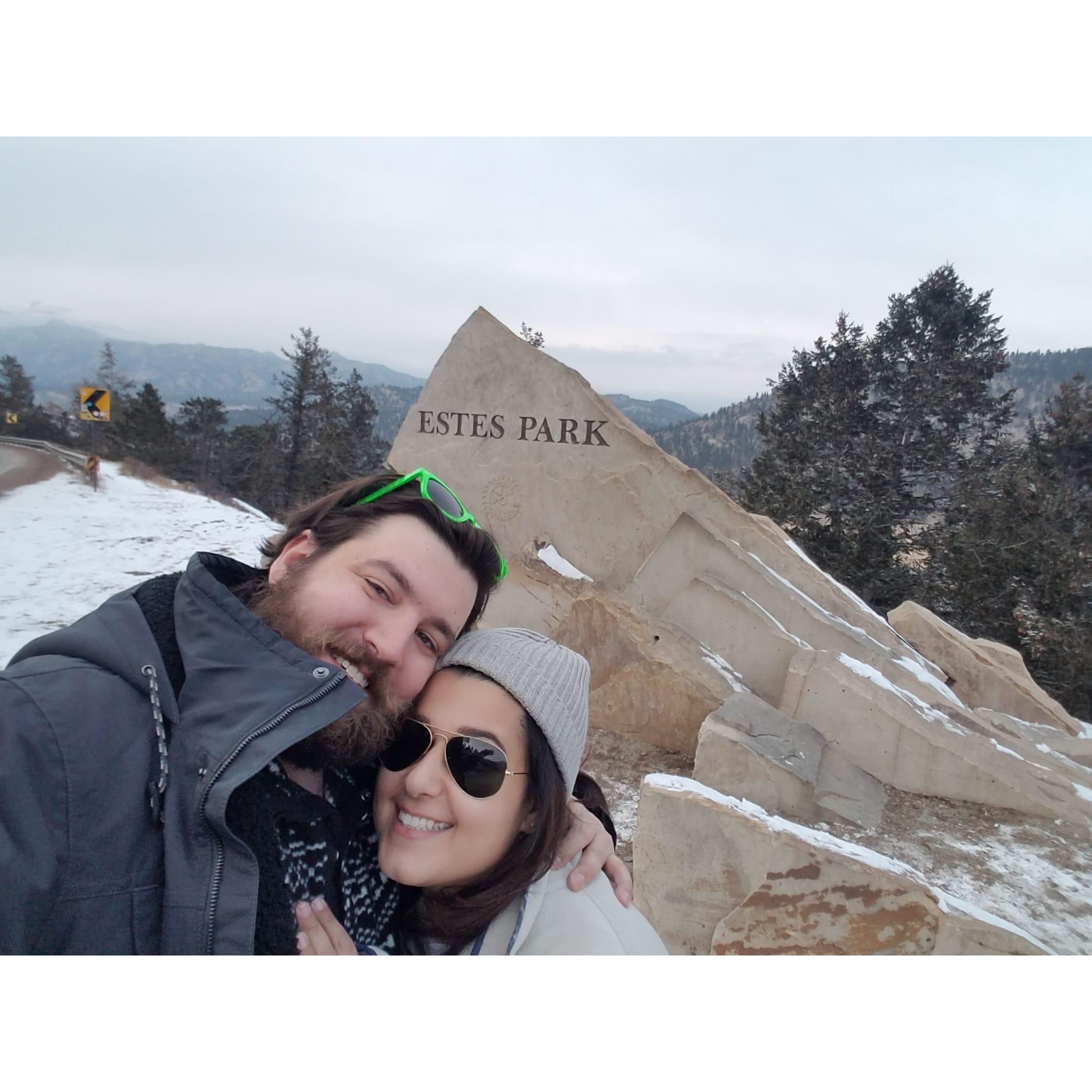 First trip to Estes together... had to document it. #forthegram