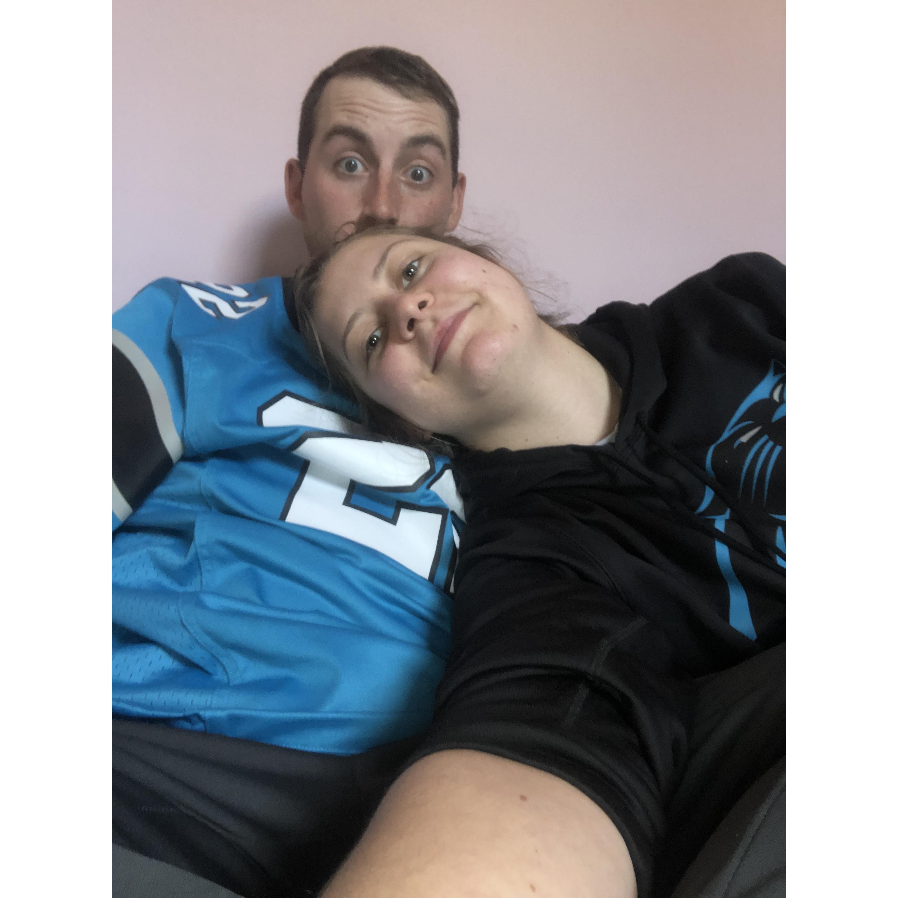Game day cuddles -J