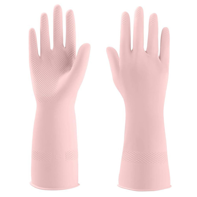 IUCGE Rubber Gloves for Household, Dishwashing Gloves for Kitchen, Reusable
