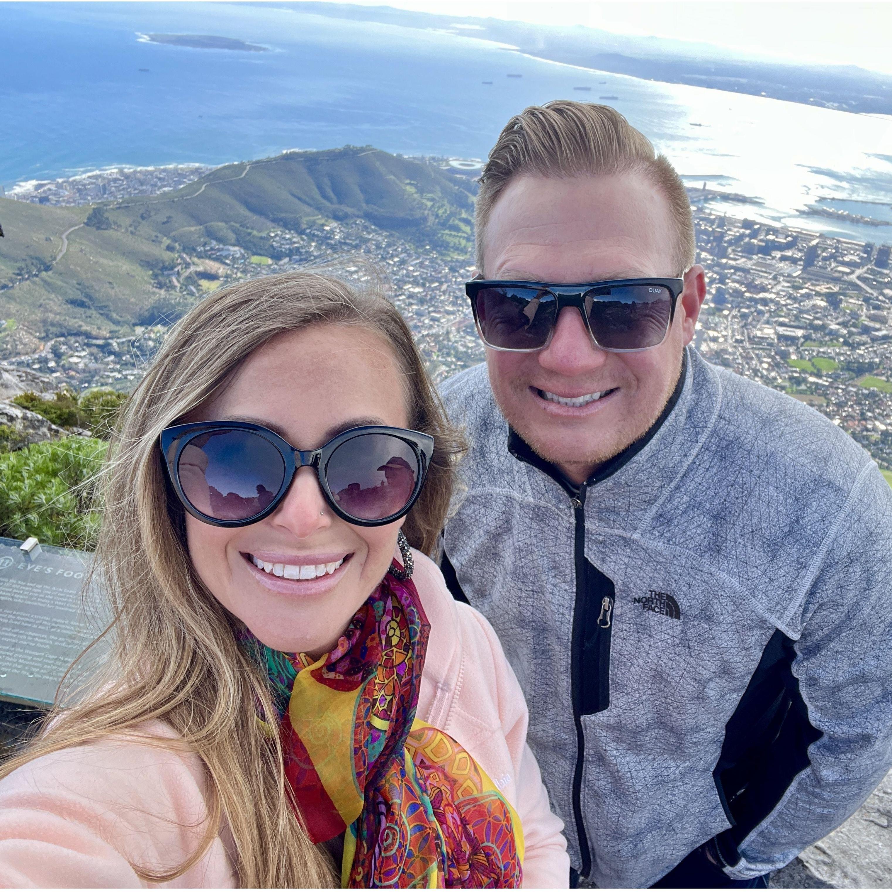 Tip of the world on Table Mountain in Cape Town, South Africa!