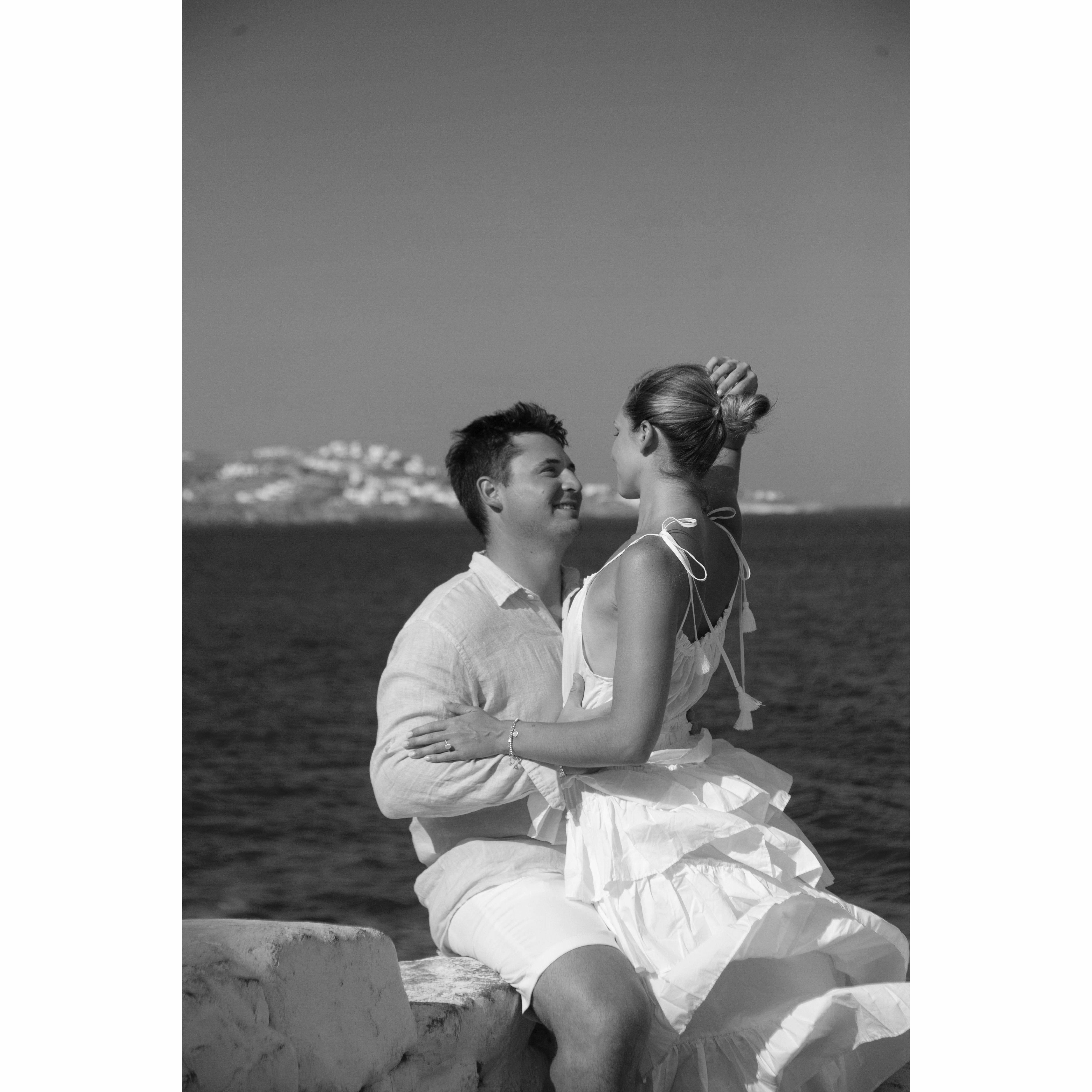 Engaged in Greece!