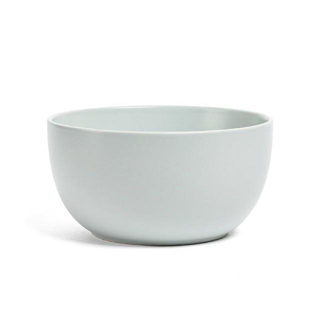 over&back Coupe Tall Serving Bowl - Stoneware Dishes - All-Occasion Place Settings - 2.37qt - Semi-Matte Fog Blue