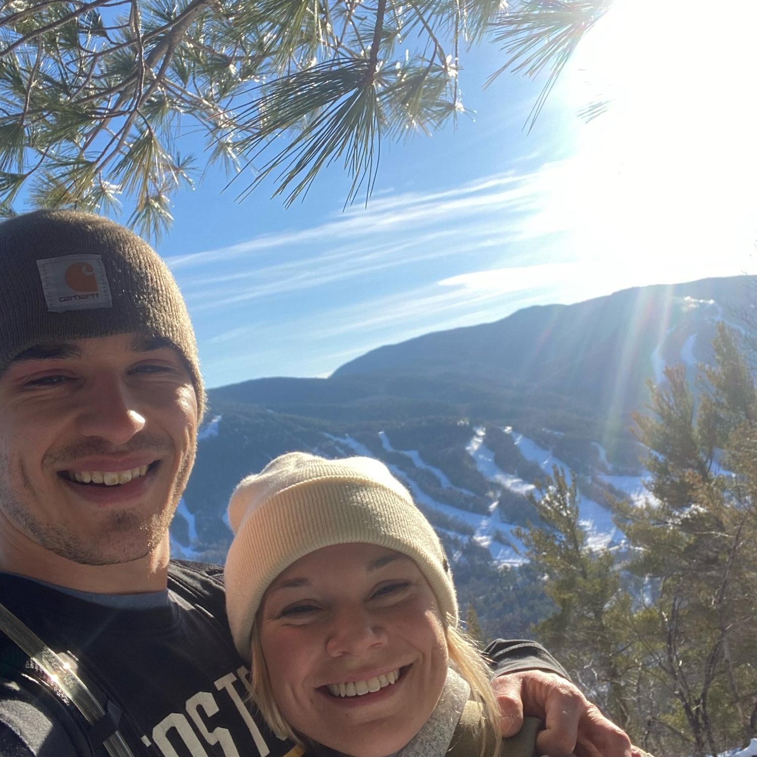 We did a lot of winter hiking when we first started dating…
