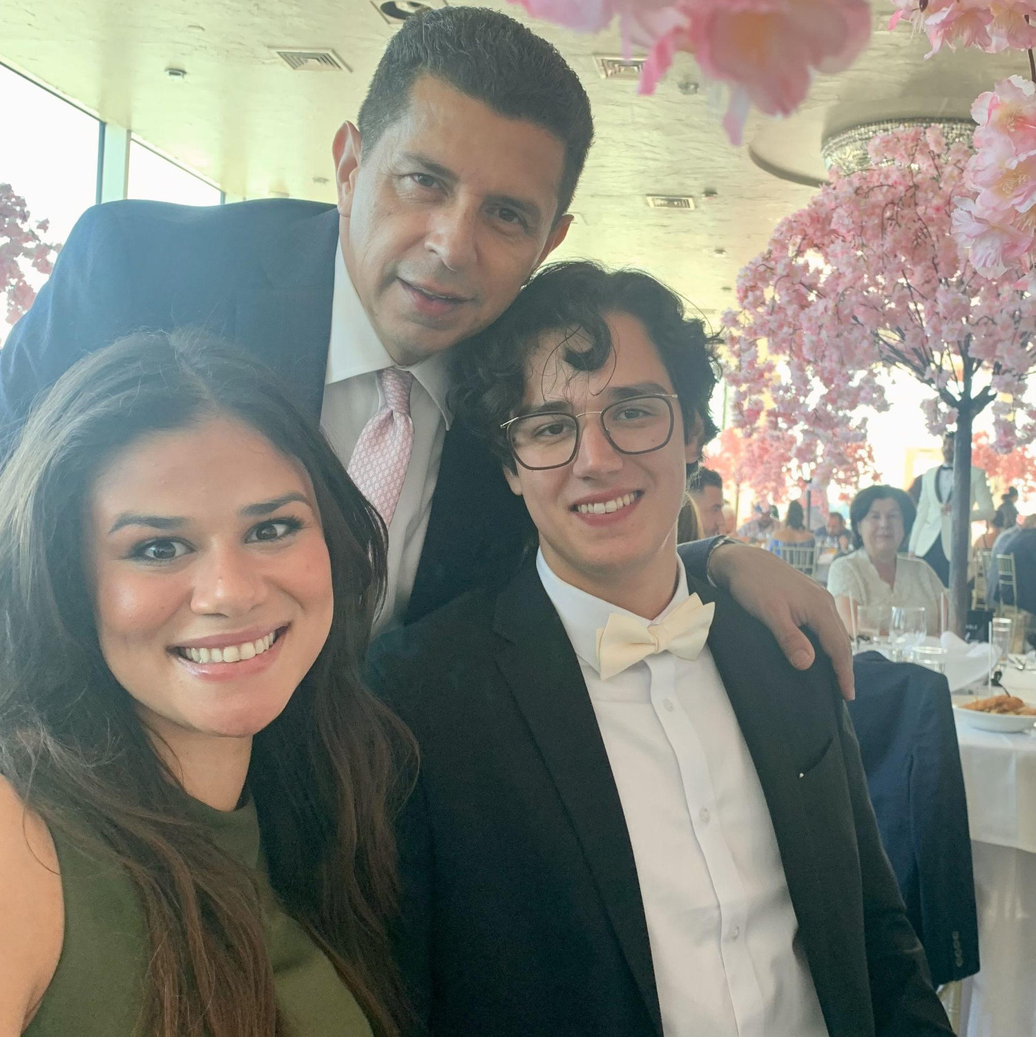 That is Nelson "Tio Checho" as Nathalie calls him.  And, Benjamin her brother.
