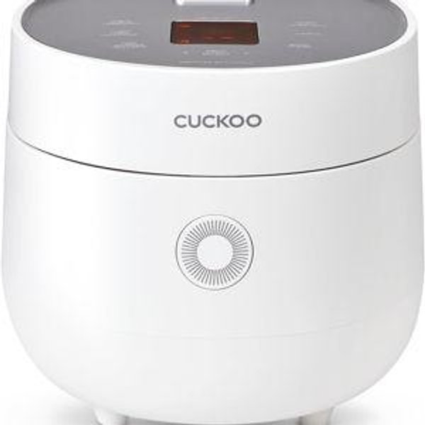 CUCKOO Rice Cooker 3 Cup Uncooked / 6 Cup Cooked, Modern Fuzzy Logic Rice Cooker Small with Delay Timer & Keep Warm Setting, One-Touch Auto Clean Mode, Non-Stick Inner Pot, White (CR-0375FW)