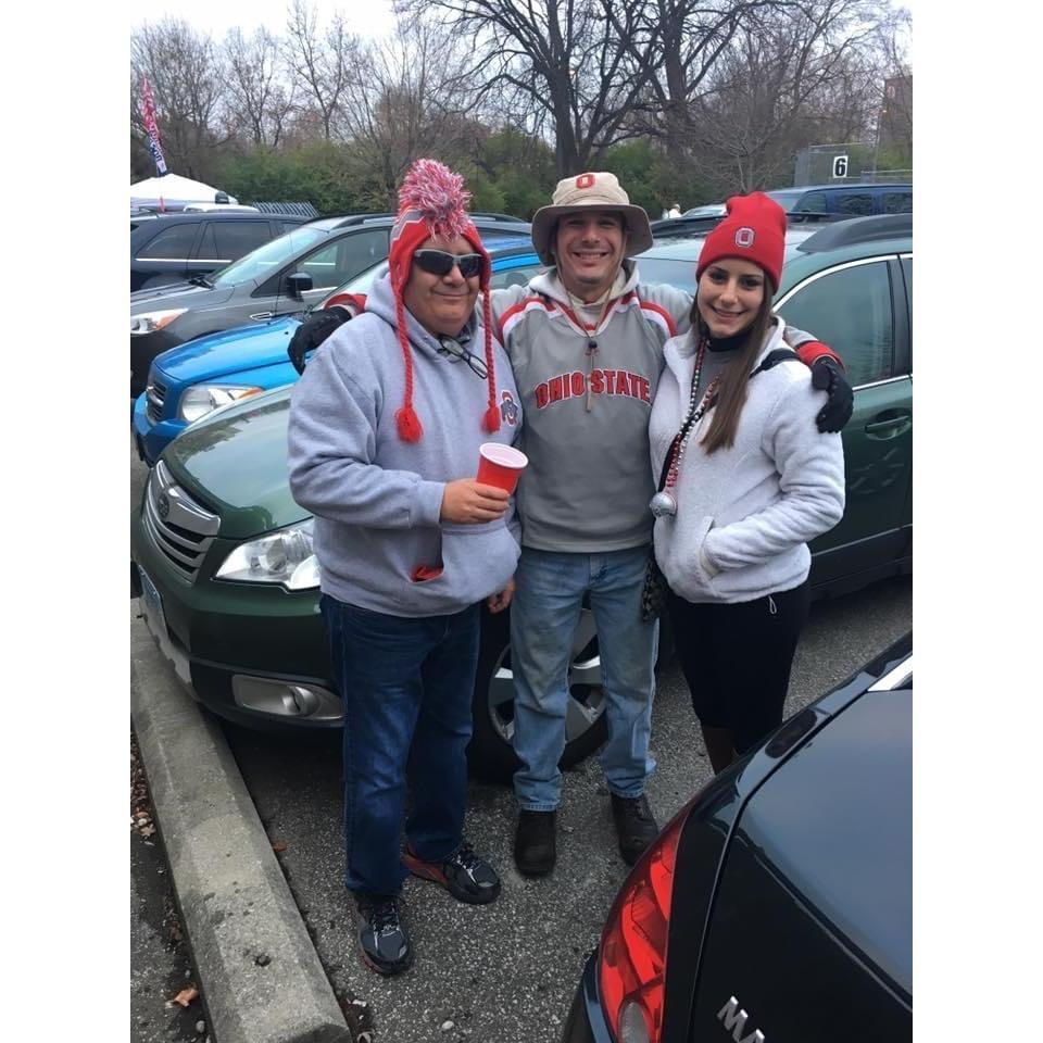 Ohio State vs Michigan game with Eli! We took shots at 6 AM - a unique experience.