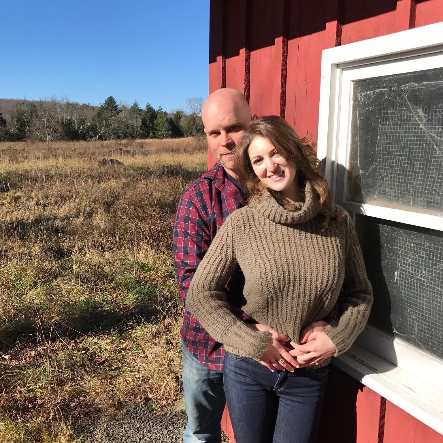 Proud Farm House Owners, celebrating our engagement and first big purchase!