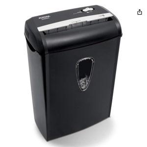 Aurora AS890C 8-Sheet Cross-Cut Paper/Credit Card Shredder with Basket