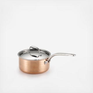 Martellata Tri-Ply Copper Covered Saucepan