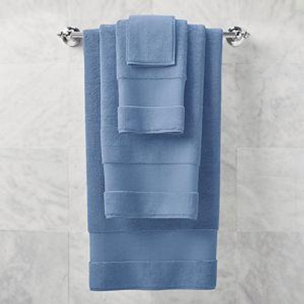 Frontgate Bath Towels: Six Piece Mediterranean Blue Set