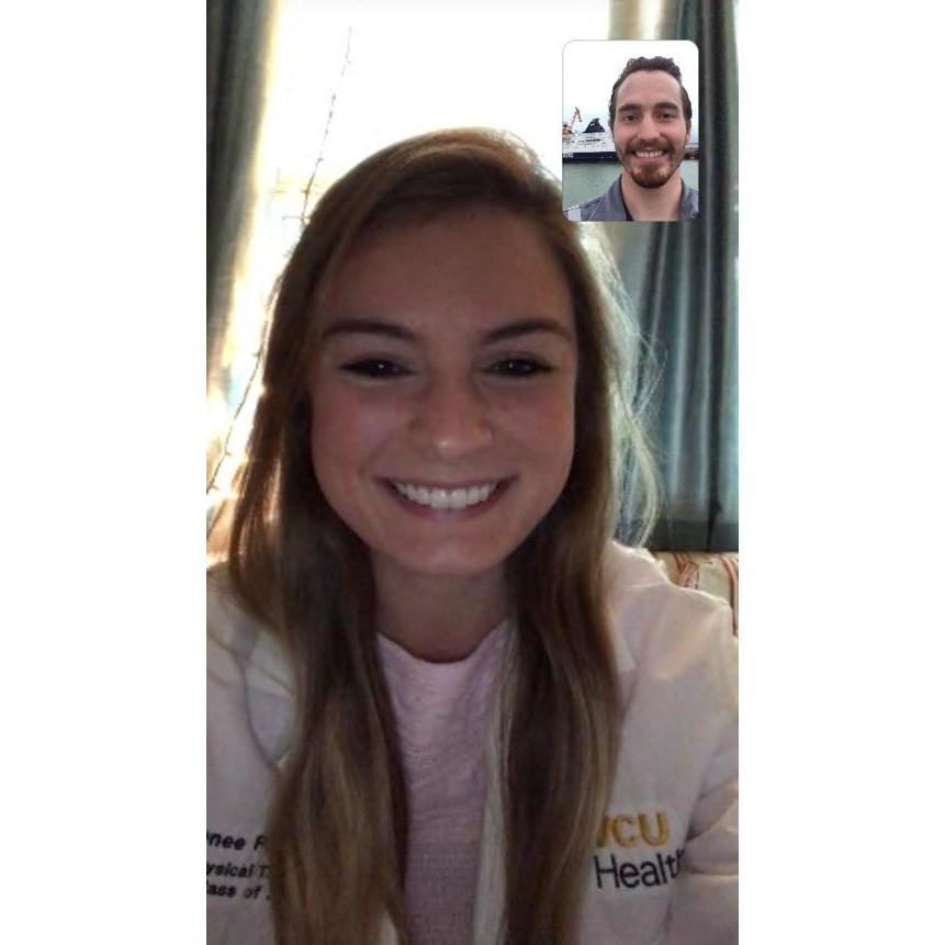 Jake's usual view when he's gone at sea while FaceTiming